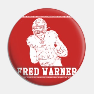 Fred warner || 49ers || White Pin