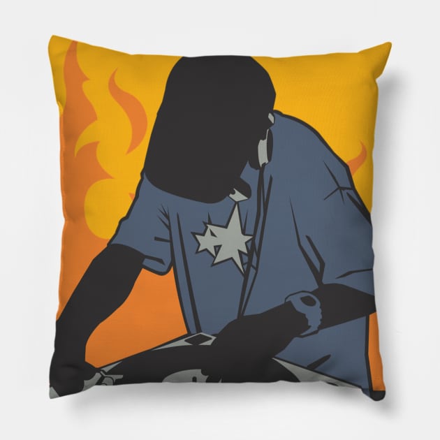 Hip-hop Dee Jay Pillow by soulstarr