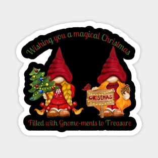 Gnome Christmas Magnet