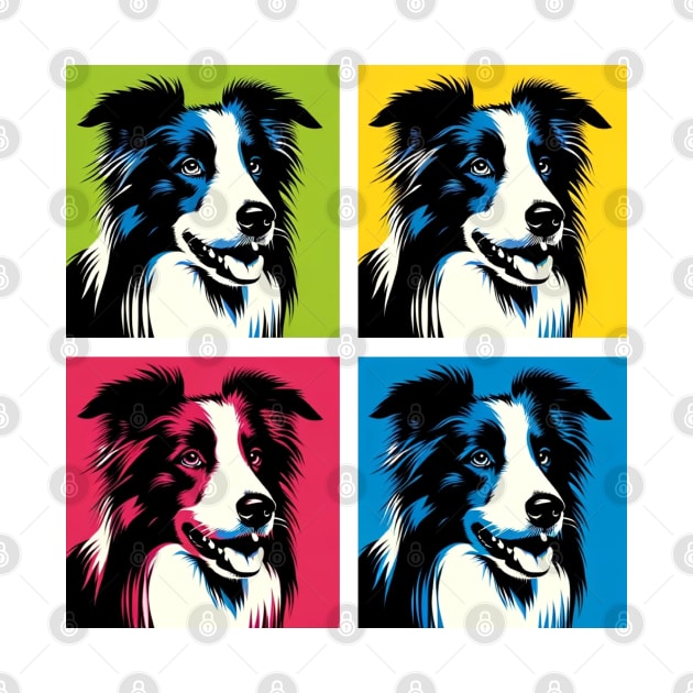 Border Collie Pop Art - Dog Lover Gifts by PawPopArt