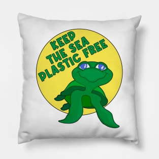 Keep The Sea Plastic Free Pillow