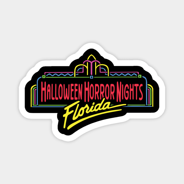 Halloween Horror Nights - 90's throwback Magnet by DreadfulThreads