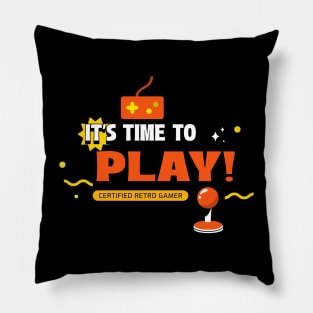 Retro Series - Certified Retro Gamer Pillow