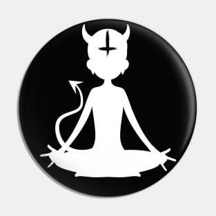 Satanic Yoga | White Yogi | Wear Satan Pin