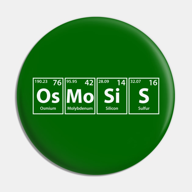 Osmosis (Os-Mo-Si-S) Periodic Elements Spelling Pin by cerebrands