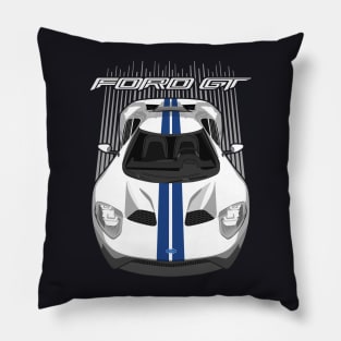 Ford GT-white and blue Pillow