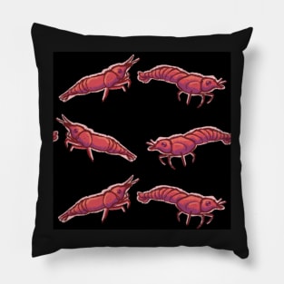 Cherry Shrimp - Red Shrimp Pattern Cute Nanofish Design Crustacean Pillow