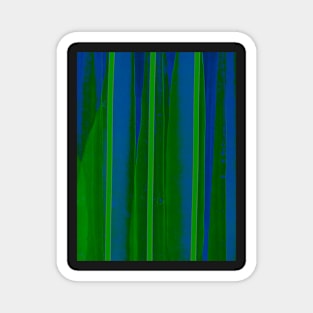 Flowing colors of blue and green Magnet