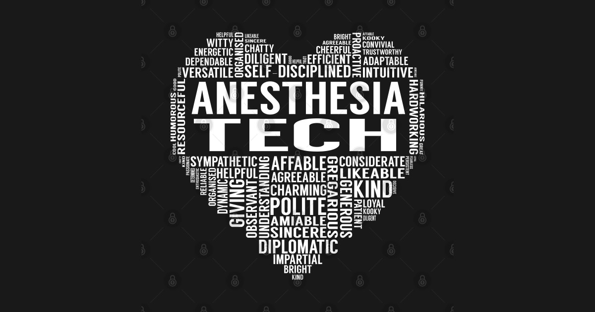 Anesthesia Tech Heart Anesthesia Tech Koszulka