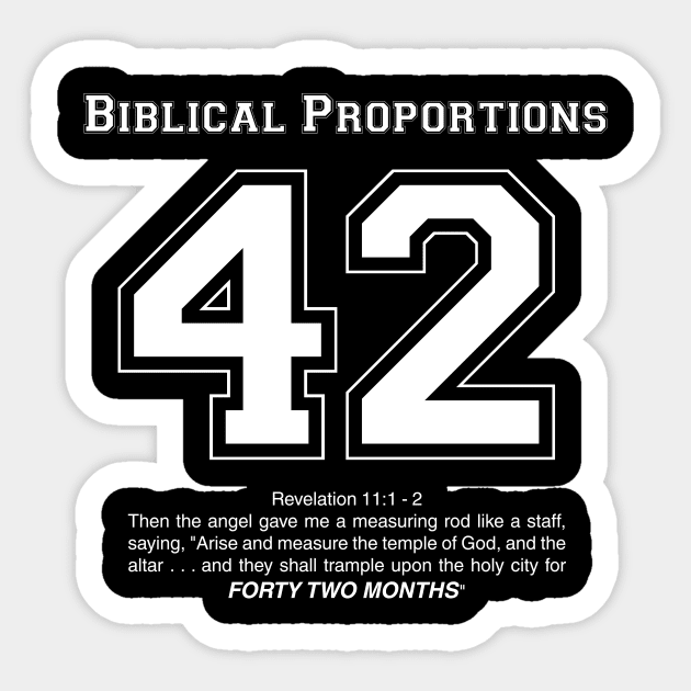 Biblical Proportions - Biblical Proportions - Sticker | TeePublic