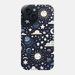 Celestial Night: A Dreamy Night Sky Phone Case