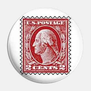 2 Cent Red Washington Pin