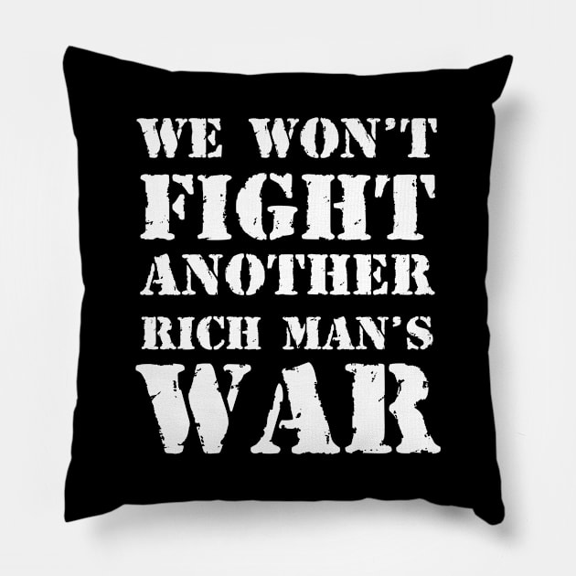 Peace not war Pillow by Erena Samohai