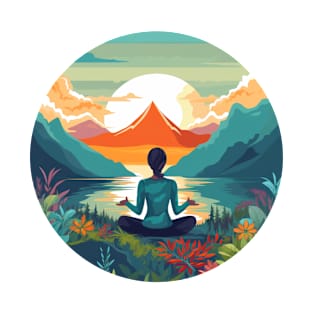 Meditation at sunrise T-Shirt