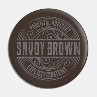 Savoy Brown Vintage Ornament Pin