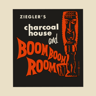 Vintage Charcoal House and Boom Boom Room Tiki Bar T-Shirt