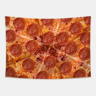 Pepperoni Cheese Pizza Pattern Tapestry