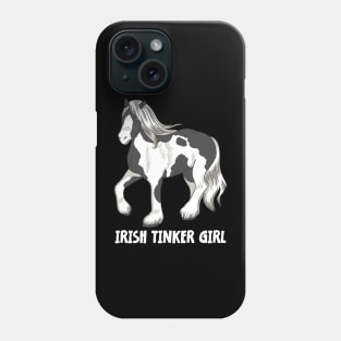 Horse Riding Horse Lover Horse Girl Irish Tinker Girl Phone Case