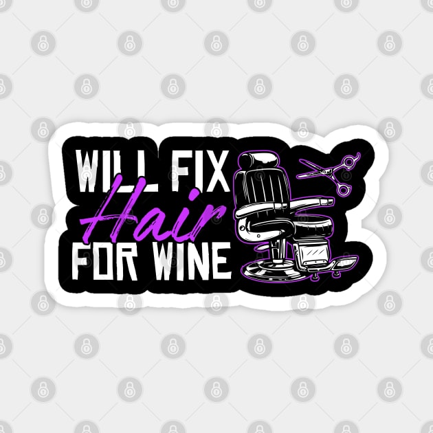Will Fix Hair For Wine Magnet by indigosstuff