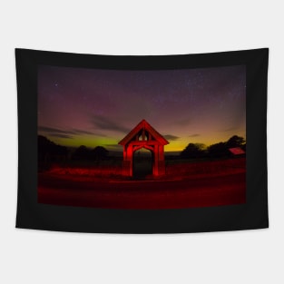 Aurora Borealis Northern Lights Over Nidderdale Yorkshire Dales IMG 2583 Tapestry