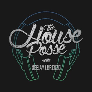 Dark Grunge Green Headphone (The House Posse) T-Shirt T-Shirt