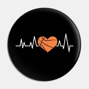 Heartbeat Pulse - Basketball Pin