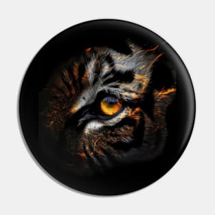 Tigers Eye Precious Gem Pin