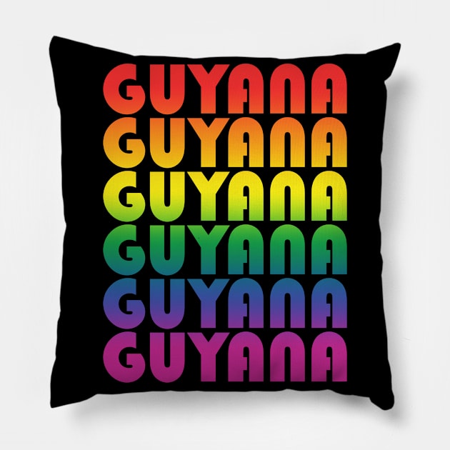 Guyana holiday.Lgbt friendly trip. Perfect present for mom mother dad father friend him or her Pillow by SerenityByAlex