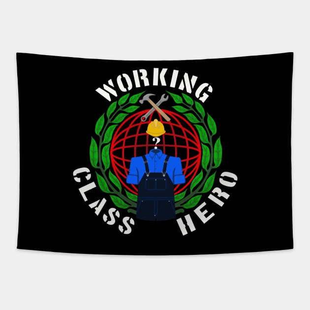 Working Class Hero Tapestry by StoatyStudio