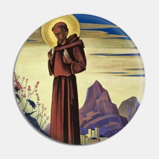 St. Francis Painting by Nicholas Roerich Pin