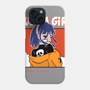 Just a girl who loves manga Phone Case