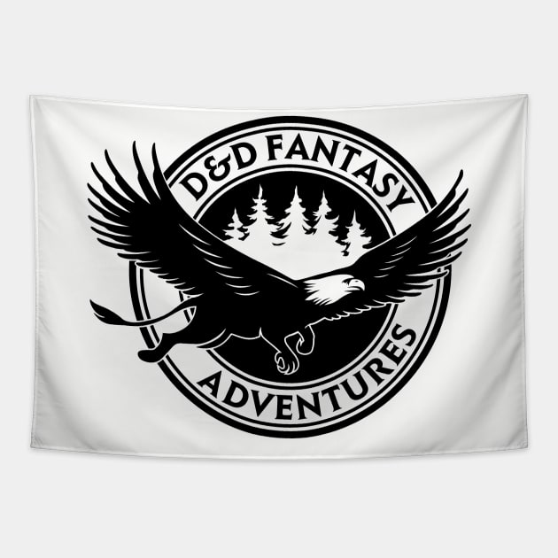 DnD Design Fantasy Adventure Tapestry by OfficialTeeDreams