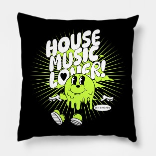 HOUSE MUSIC  - Lover Melting Mascot (green/white) Pillow