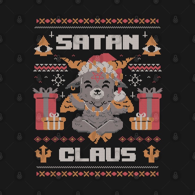 Satan Claus  - Funny Baphomet Ugly Christmas Gift by eduely