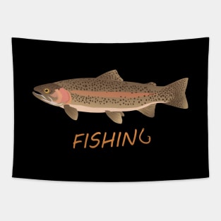 Trout Fishing Tapestry