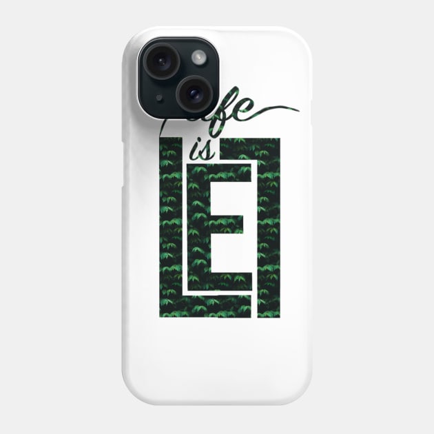 life is living loving enjoying Phone Case by ahnoun