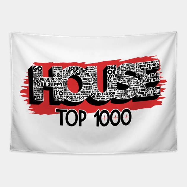 House Top 1000 enkel wit Tapestry by WkDesign