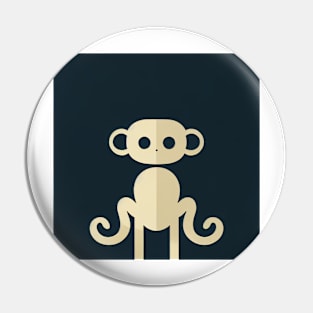 Curious Monkey Pin