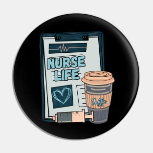 Pastel Nursing Life Nurse Pin