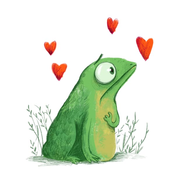 Frog in Love by Ramonelli