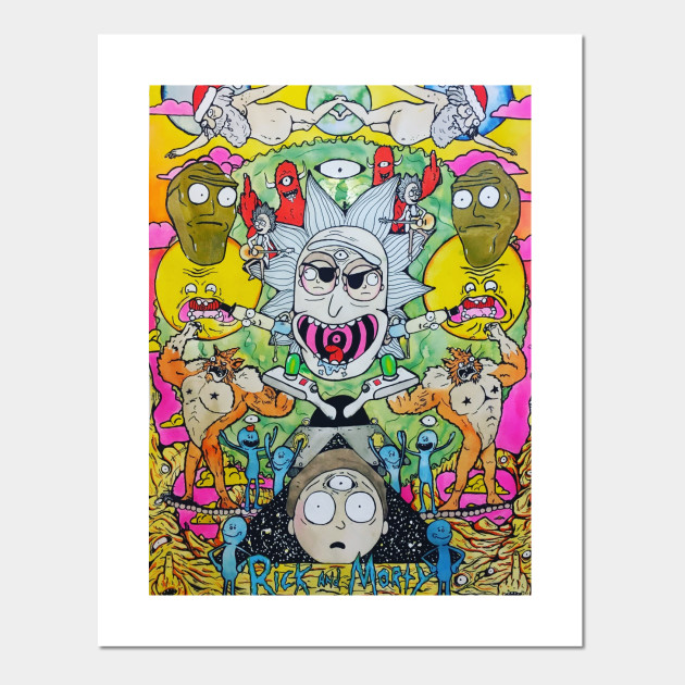 Handmade Rick And Morty Drawing Rick And Morty Posters And Art Prints Teepublic Uk