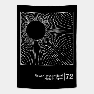 Flower Travellin' Band - Minimal Style Artwork Tapestry