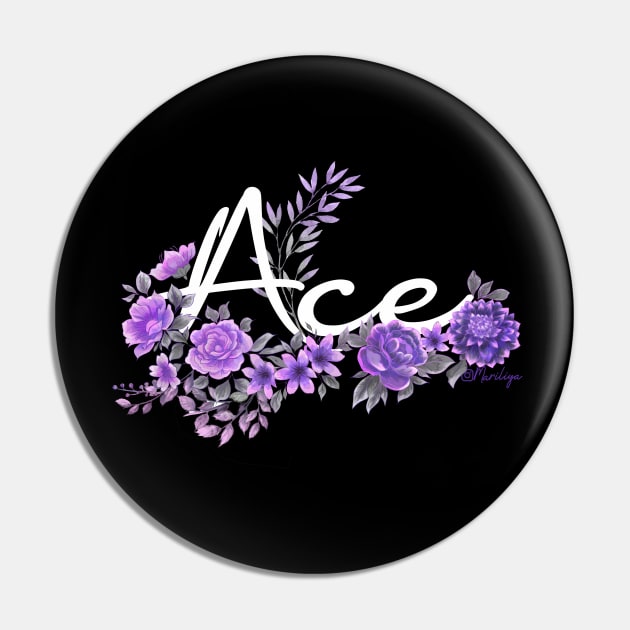 ace pride - black Pin by Mariliya