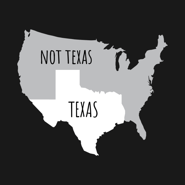 Huge Texas State In Map of USA Proud Texans Rule America Lone Star Pride Design Gift Idea by c1337s