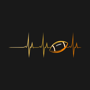 Heartbeats for Football T-Shirt