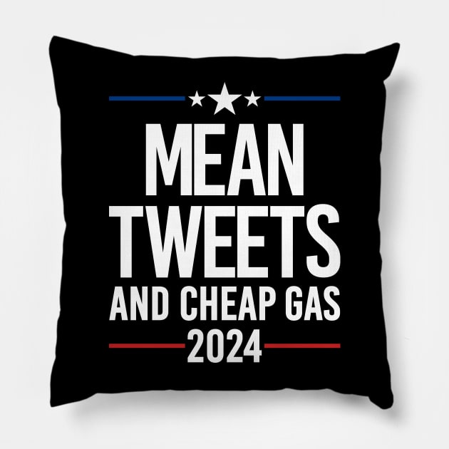 Mean Tweets 24 Pillow by Riel