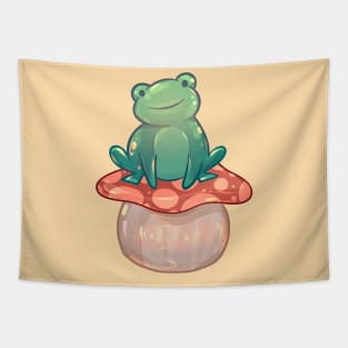 Toadstool Froggy Tapestry