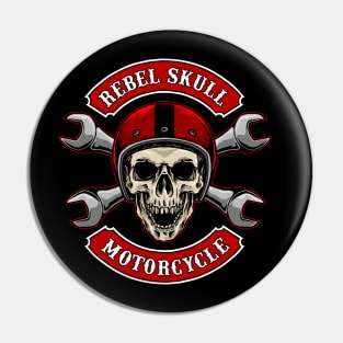 Rebel Skull, Skull And Crossbones Pin