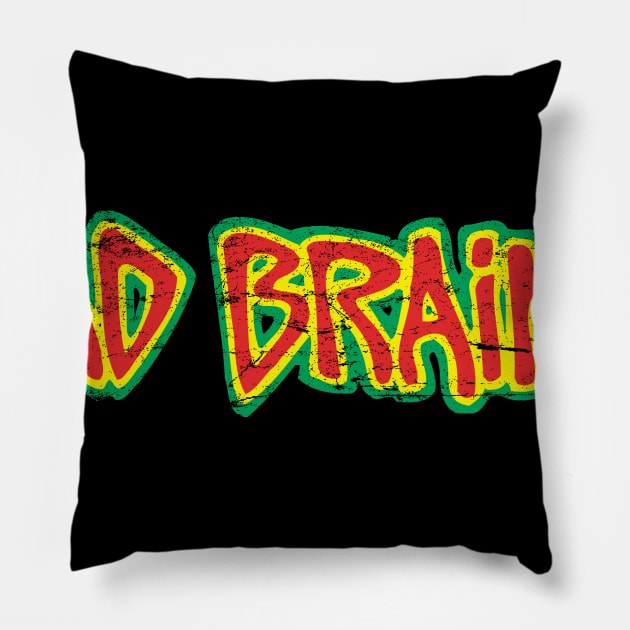 Bad Brains Pillow by MindsparkCreative