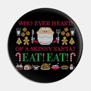 Skinny Santa Pin